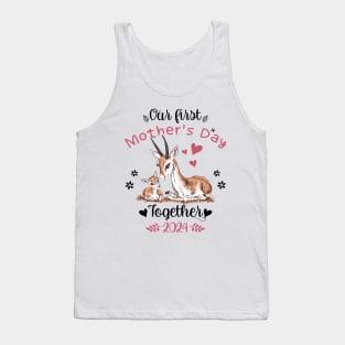 Our First Mothers Day Together Mom And Baby Gazelle Tank Top